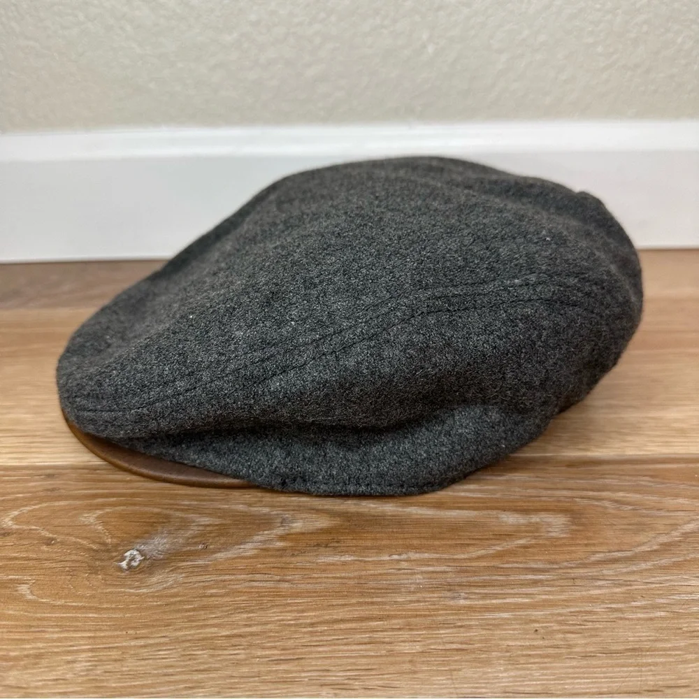 Gap Kids Wool Blend Dark Gray Paperboy Beret Hat, Size S/M